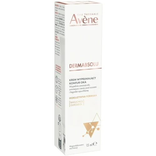 Avène Dermabsolu Krem wypełniający kontur oka, 15 ml - Wypełnia, ujędrnia i rozjaśnia okolice oczu - 1
