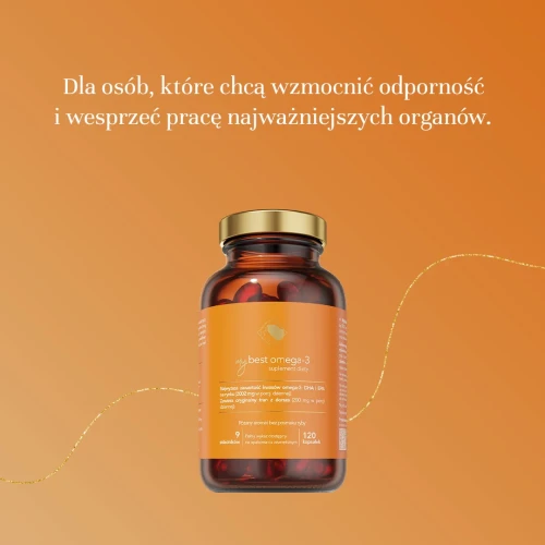 MyBest Omega-3, 120 kapsułek - Tran z dorsza wspiera odporność, pracę serca i wzrok - 3