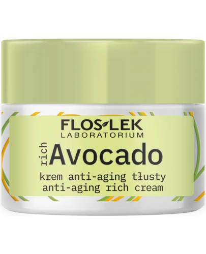 Floslek richAvocado dry skin, krem tłusty anti-aging, 50 ml + krem pod oczy, 30 ml - Zestaw regenerujący do dojrzałej skóry suchej - 2
