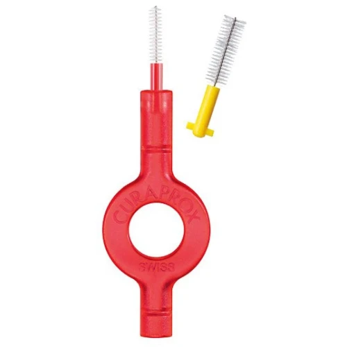 Curaprox Travel Set – zestaw podróżny różowy, 1 sztuka - Pasta gin z tonikiem i kaki 10 ml + szczoteczka + szczoteczki międzyzębowe - 2
