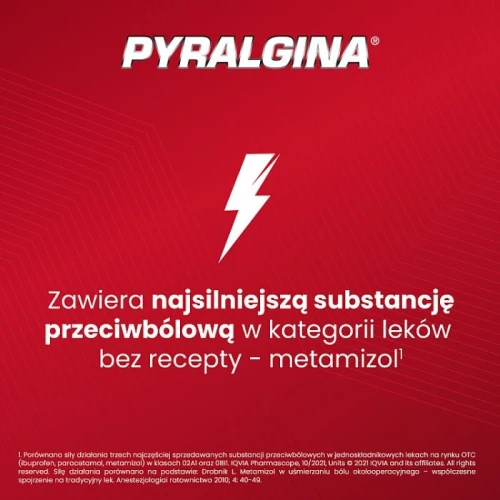 Pyralgina 20 tabletek - O działaniu przeciwbólowym i przeciwgorączkowym  - 1