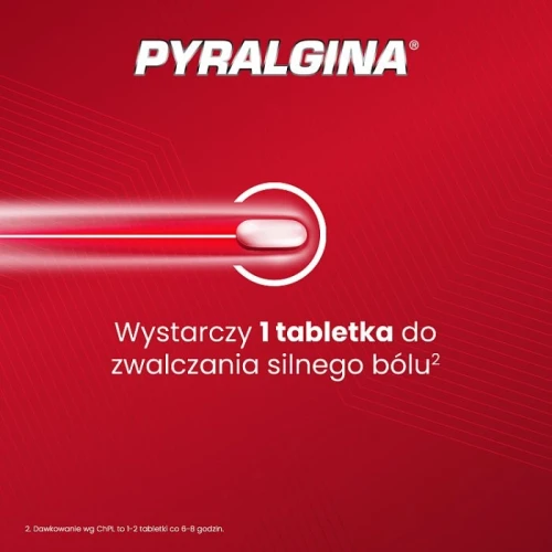 Pyralgina 20 tabletek - O działaniu przeciwbólowym i przeciwgorączkowym  - 2