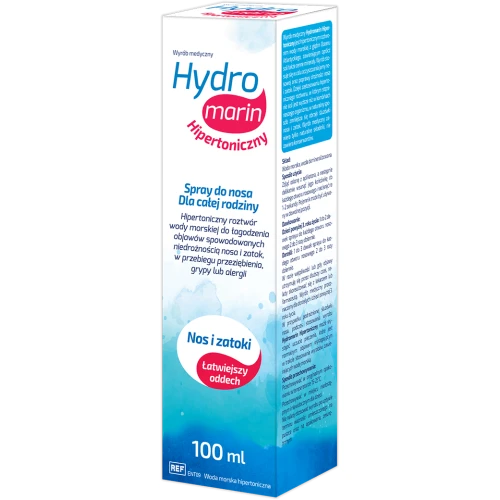 Hydromarin Hipertoniczny spray do nosa, 100 ml - Do oczyszczania nosa i zatok - 1