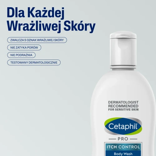 Cetaphil Pro Itch Control Emulsja do mycia, 295 ml - Dla osób z suchą i wrażliwą skórą, do codziennego użytku - 4