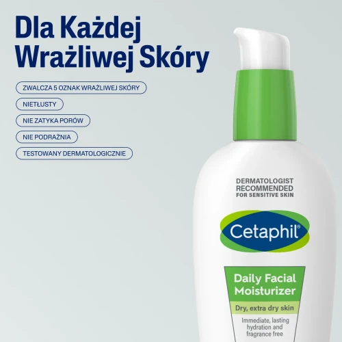 Cetaphil Krem nawilżający do twarzy na dzień z kwasem hialuronowym, 88 ml - Błyskawicznie nawilża skórę i zapewnia jej głębokie, długotrwałe nawilżenie - 4