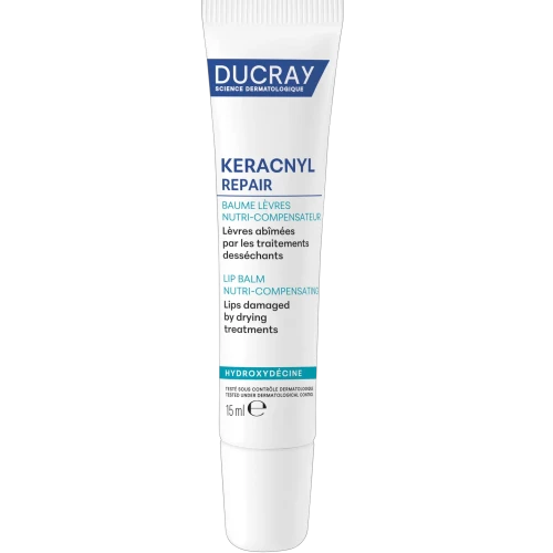 Ducray Keracnyl Repair Balsam odbudowujący do ust, 15 ml - Łagodzi uczucie suchości ust - 1