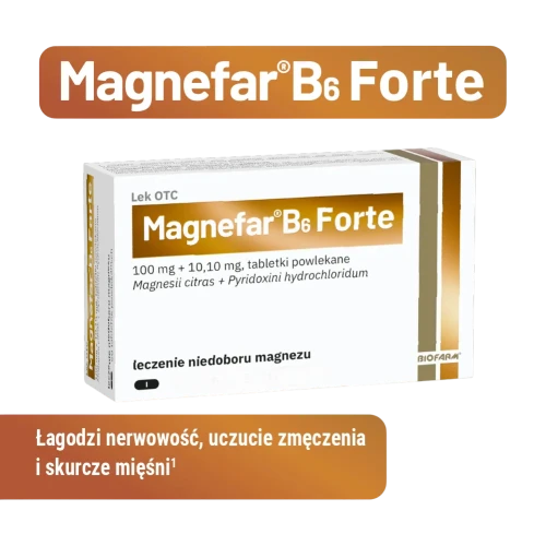 Magnefar B6 Forte, 90 tabletek -  W leczeniu i profilaktyce niedoboru magnezu - 1