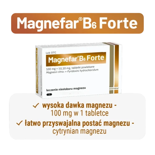 Magnefar B6 Forte, 90 tabletek -  W leczeniu i profilaktyce niedoboru magnezu - 2