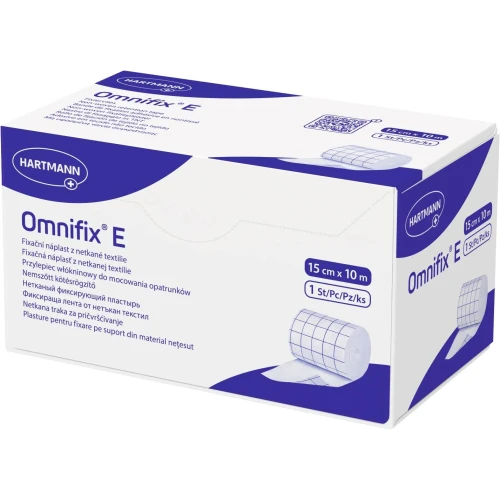 Omnifix E plaster z włókniny 15 cm x 10 m, 1 sztuka - Do mocowania całej powierzchni opatrunku - 1