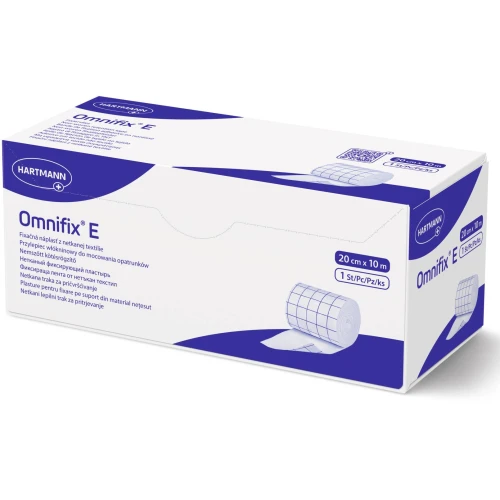 Omnifix E plaster z włókniny, 20 cm x 10 m, 1 sztuka - Przylepiec z włókniny do mocowania całej powierzchni opatrunku - 1