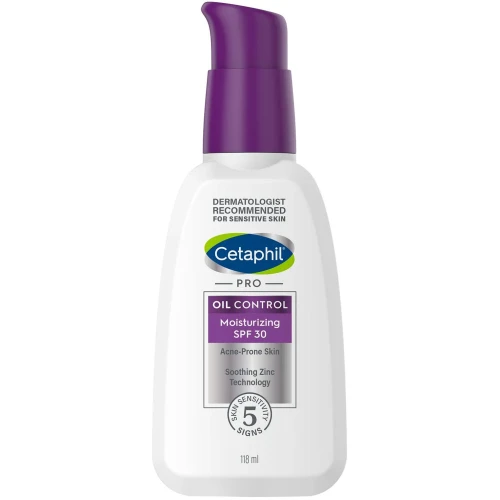 Cetaphil Pro Oil Control SPF 30, krem 118 ml - Nawilżająco-matujący z filtrem przeciwsłonecznym, do skóry trądzikowej - 1