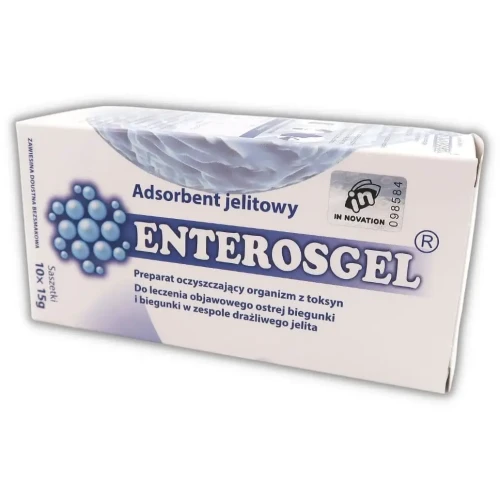 Enterosgel, 10 saszetek - Absorbent jelitowy w przebiegu ostrej biegunki u niemowlat, dzieci i dorosłych - 1