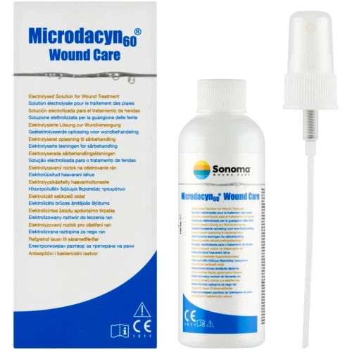 Microdacyn 60 Wound Care, płyn 100 ml - Do odkażania i płukania ran - 1