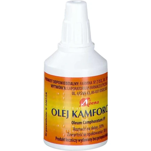Olej Kamforowy Avena, 30 g - Na bóle mięśniowe i stawowe - 1
