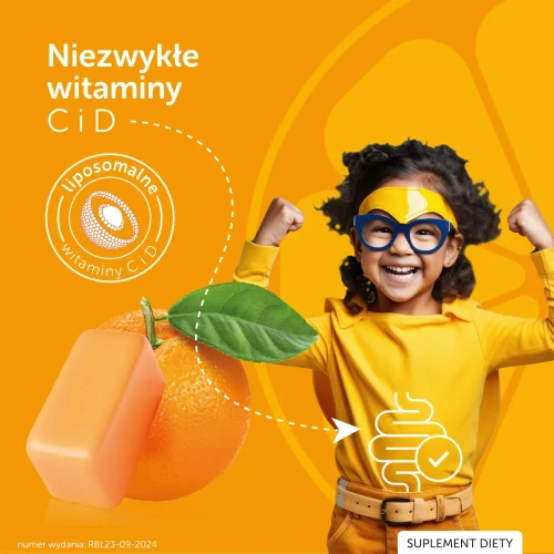 Justvit Pastylki wspierające odporność, 20 pastylek - Pomarańczowe pastylki bez cukru z cynkiem i witaminami - 3