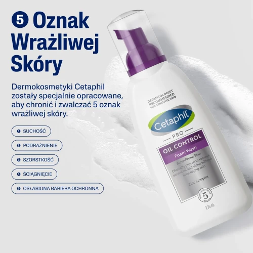 Cetaphil Pro Oil Control, pianka do mycia, 236 ml - Do skóry tłustej, trądzikowej i wrażliwej - 3
