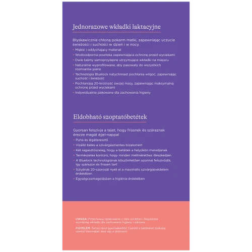 Lansinoh wkładki laktacyjne, 60 sztuk - Chronią bieliznę przed wyciekiem pokarmu - 2