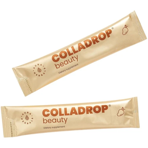Aura Herbals Colladrop Beauty kolagen HMG 10 000 mg mango, 30 saszetek - Suplement diety w saszetkach - 2