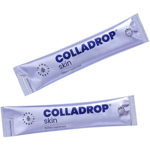 Aura Herbals Colladrop Skin Kolagen 5 000 mg, 30 saszetek - Wzbogacony o witaminę C, która przyczynia się do prawidłowego tworzenia kolagenu - 2