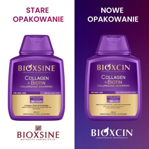 Bioxcin Collagen&Biotin Szampon dodający objętości, 300 ml - Wzmacniająco – odbudowujący - 1