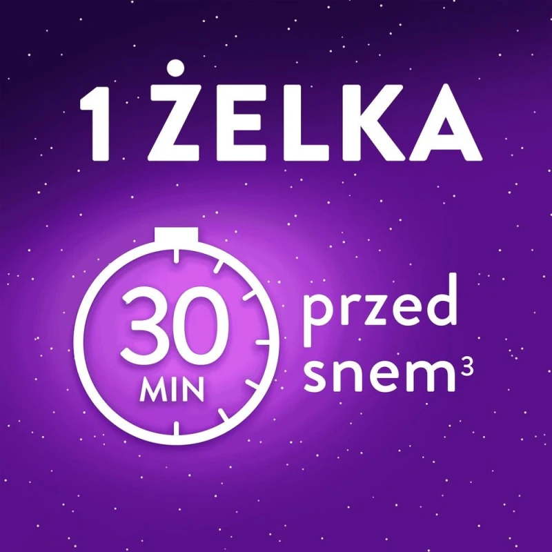 ZzzQuil Natura żelki o smaku mango i banana, 30 sztuk - Melatonina z witaminą B6 i wyciągami roślinnymi - 5