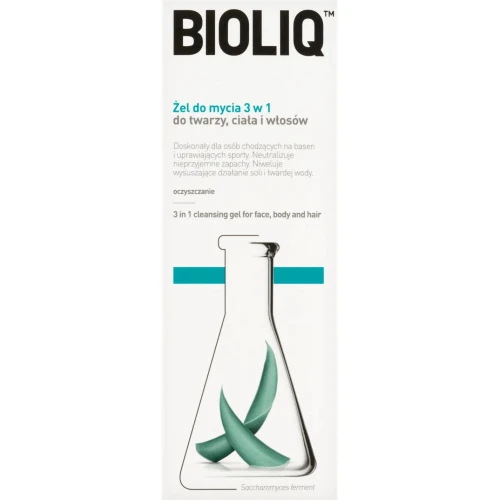 Bioliq Clean do mycia twarzy, ciała, włosów 3 w 1, żel 180 ml - Oczyszcza, odświeża i pielęgnuje oraz usuwa nieprzyjemne zapachy - 1