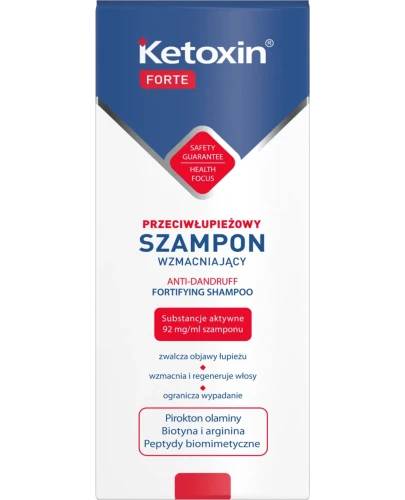 Ketoxin Forte Przeciwłupieżowy szampon wzmacniający, 200 ml - Wzmacnia i regeneruje włosy, eliminując przyczynę łupieżu - 2