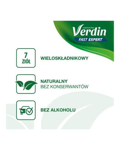 Verdin Fast Expert krople, 30 ml - Z ziołami, które wspomagają trawienie, wspierają pracę żołądka i zdrowie jelit - 3