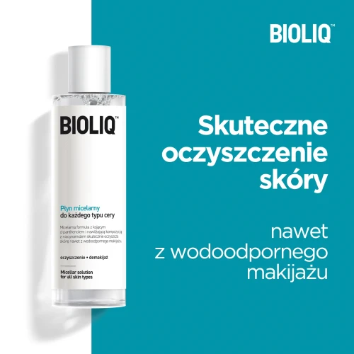 Bioliq Clean, płyn micelarny 200 ml - Oczyszcza skórę, zmywa wodoodporny makijaż - 1