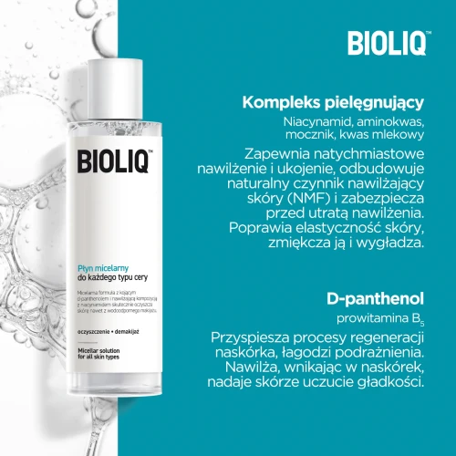 Bioliq Clean, płyn micelarny 200 ml - Oczyszcza skórę, zmywa wodoodporny makijaż - 2