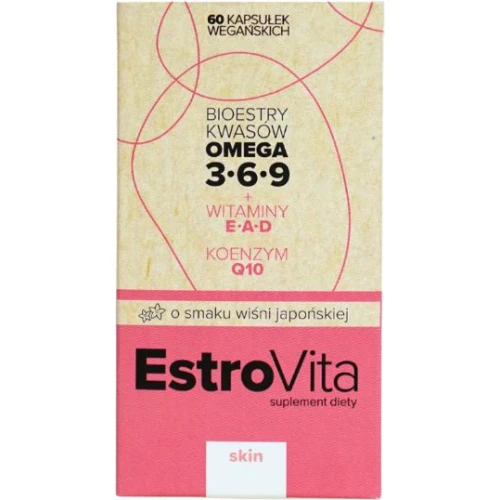 EstroVita Skin, 60 kapsułek - Kompozycja składników wspierających zdrowy wygląd skóry - 1