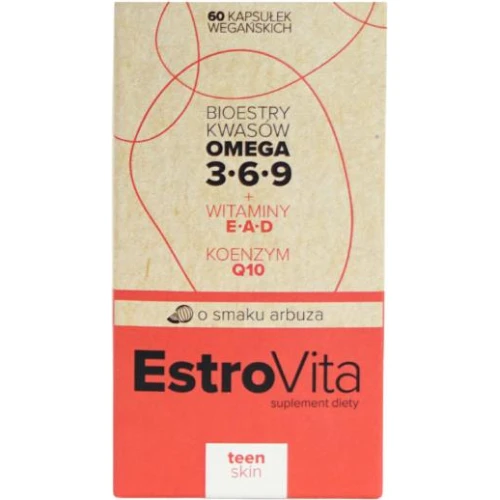 EstroVita Teen Skin, 60 kapsułek - Kompozycja składników wspierających zdrowy wygląd młodej skóry - 1
