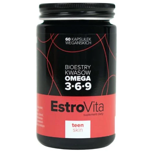EstroVita Teen Skin, 60 kapsułek - Kompozycja składników wspierających zdrowy wygląd młodej skóry - 2