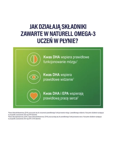 Naturell Omega-3 Uczeń, płyn, 150 ml  - Kwasy omega–3 dla dzieci powyżej 3. roku życia - 2