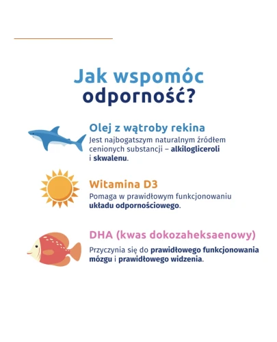 Iskial Junior, 60 kapsułek do żucia - Cytrynowe kapsułki do żucia z olejem z wątroby rekina i dorsza z DHA oraz witaminą D - 1