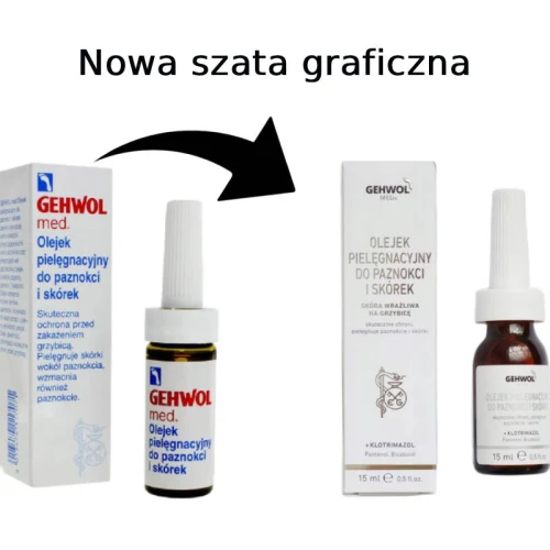 Gehwol Med, Olejek pielęgnacyjny do paznokci i skórek, 15 ml - Zapobiega grzybicy paznokci i zapaleniom wału paznokciowego - 1