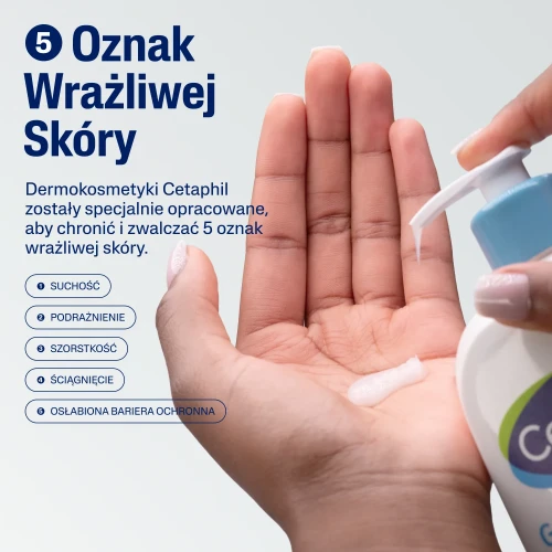 Cetaphil EM Emulsja Micelarna, 500 ml - Emulsja nawilżająca do mycia wrażliwej skóry twarzy - 5
