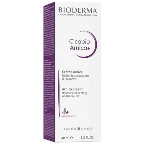 Bioderma Cicabio Arnica+ SOS, krem 40 ml - Zmniejsza uczucie dyskomfortu i przyśpiesza wchłanianie się siniaków, obrzęków i stłuczeń - 1
