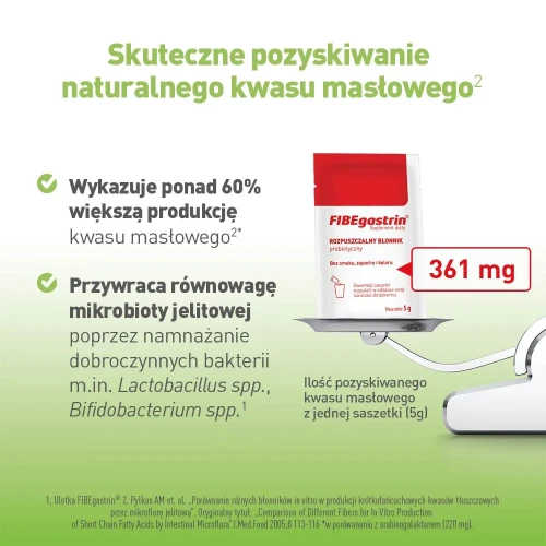 FIBEgastrin, 15 saszetek  - Z rozpuszczalnym błonnikiem prebiotycznym - 4