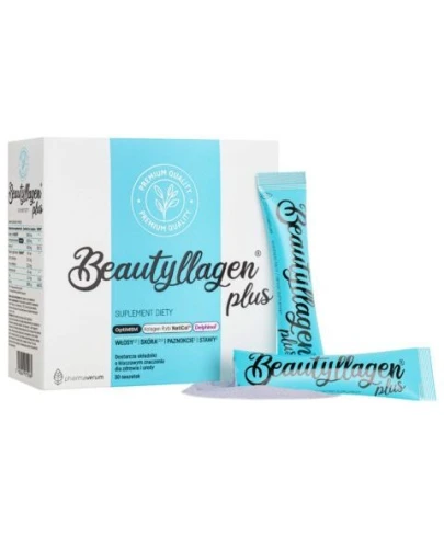 Beautyllagen Plus, 30 saszetek - Kolagen do picia na włosy, skórę, paznokcie i stawy - 2