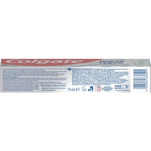 Colgate White Teeth,  wybielająca pasta do zębów, 75 ml - Ochroni szkliwo i usuwa przebarwienia - 2