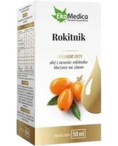 EkaMedica Rokitnik, olej 50 ml - Z owoców rokitnika tłoczony na zimno - 1