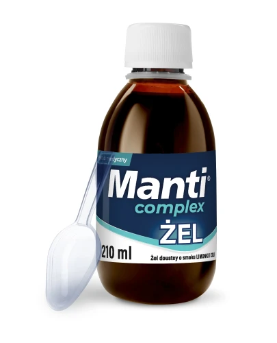 Manti Complex, żel 210 ml - Objawowe leczenie stanów związanych z refluksem żołądkowo-przełykowym - 2