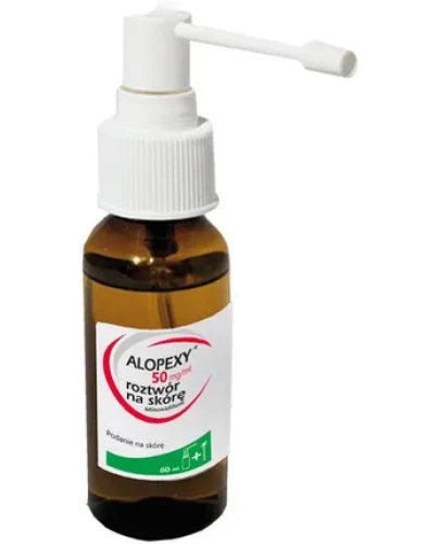 Alopexy 5% roztwór na skórę, 60 ml  - Z minoksydylem, substancją stymulującą wzrost włosów - 1