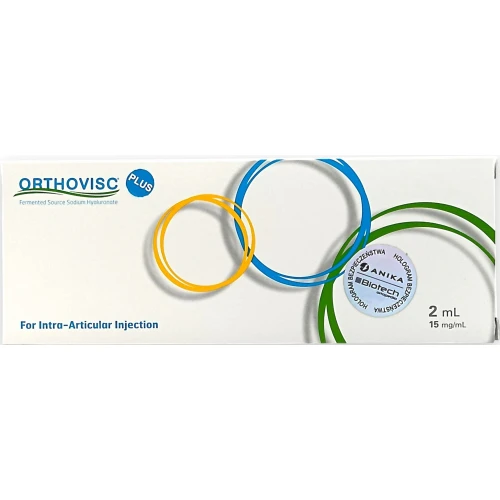 Orthovisc Plus ampułko-strzykawka, 1 sztuka - Z niepirogennym roztworem hialuronianu sodu - 1