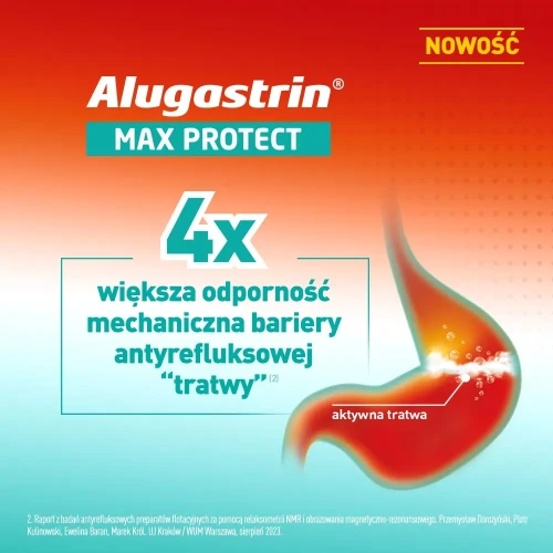 Alugastrin Max Protect, saszetki 10 x 10 ml - Przeciwrefluksowa zawiesina doustna - 2