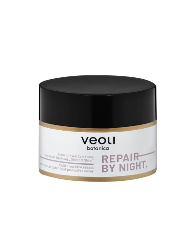 Veoli Botanica Repair By Night Krem do twarzy na noc z ochroną lipidową, 50 ml - Wspomaga naturalne procesy odnowy naskórka - 1