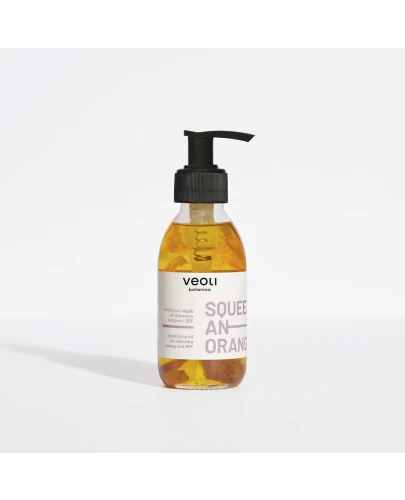 Veoli Botanica Squeeze An Orange Emulgujący olejek do zmywania makijażu i SPF, 132,7 g - Formuła wzbogacona o 5 wartościowych olejów - 1