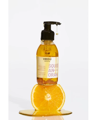 Veoli Botanica Squeeze An Orange Emulgujący olejek do zmywania makijażu i SPF, 132,7 g - Formuła wzbogacona o 5 wartościowych olejów - 2