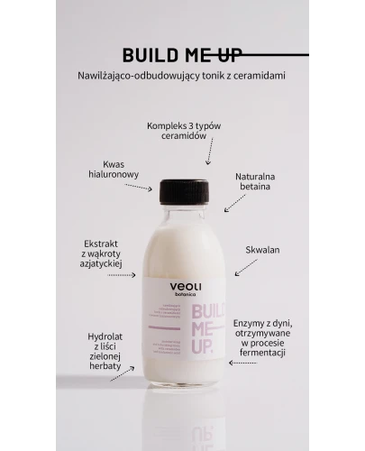 Veoli Botanica Build Me Up Nawilżająco-odbudowujący tonik z ceramidami i kwasem hialuronowym, 150 ml - Intensywnie odżywia skórę - 3